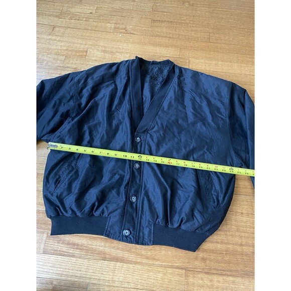 VTG deadstock Cutter & Buck Mens Black Golf Varsity Jacket 90s XL Gorpcore Sport - Picture 10 of 10